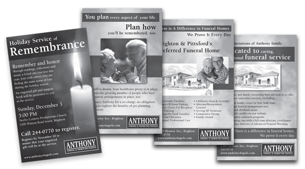 Anthony Funeral Home Ad Series