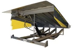 Hydraulic Pit leveler Model HP is exclusivley built with a solid C channel deck support for superior weight capacities and durability