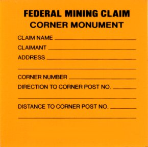 federal mining claim 