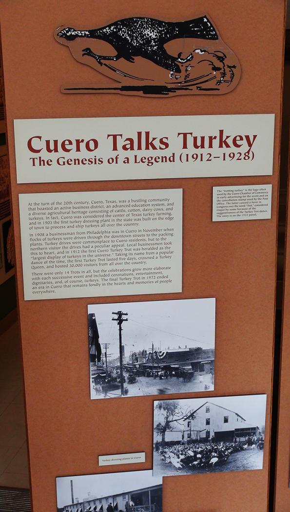 cuero talks turkey trot museum exhibit