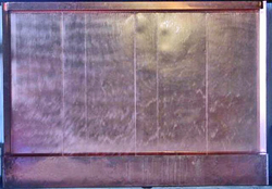 Large 8 foot Copper Panel Wall Fountain