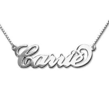 Carrie sterling silver Name Necklace