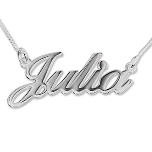 Julia sterling silver Name Necklace