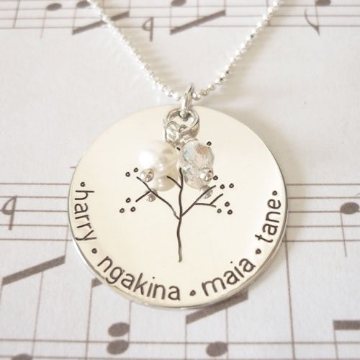 Personalised Family Tree necklace