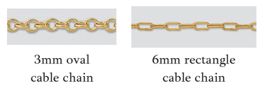 choice of gold fill chains