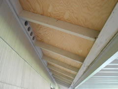 Replacement of damaged overhang plywood