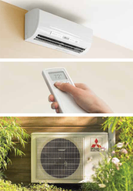 Ductless Heating and Cooling by Mitsubishi