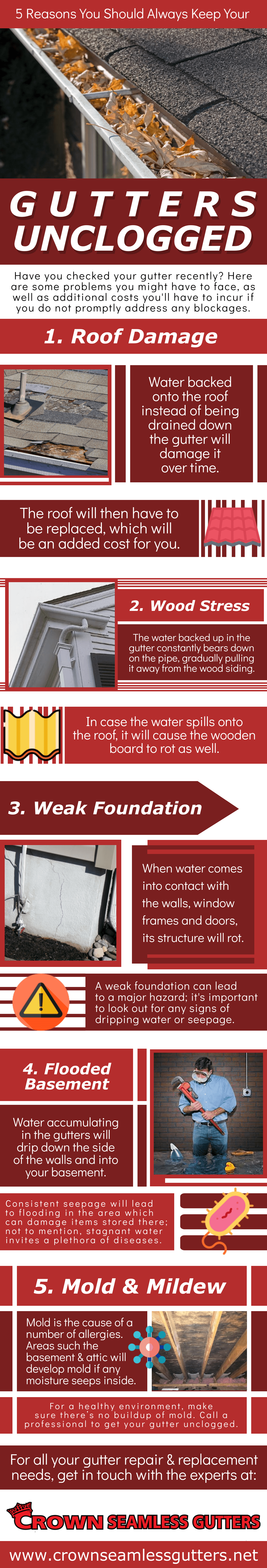 Damages Caused by Gutter Blockages