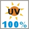 provides 100% UV protection
