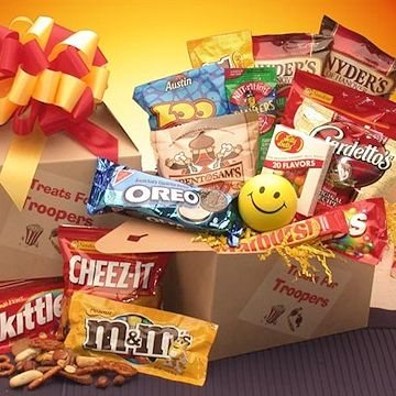 Send gifts to troops