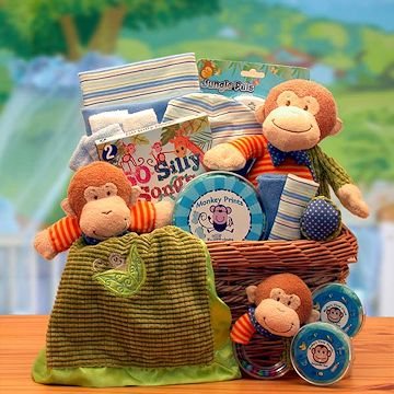 Baby Gift Basket - Adorable gift bag with all the baby needs!