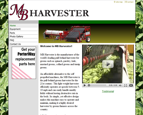 MB Harvester Website