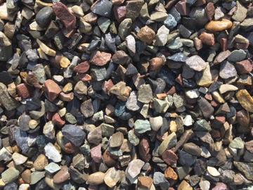 crushed colorful river stone