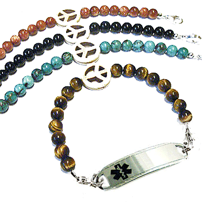 VNOX Personalized Custom Medical Alert ID Bracelet Handmade Braided Rope Multicolor Rainbow Adjustable Bracelet for Adults & Boys Girls