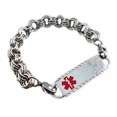 Ladies Stainless Medical Bracelet