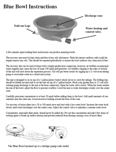 Blue Bowl Instructions