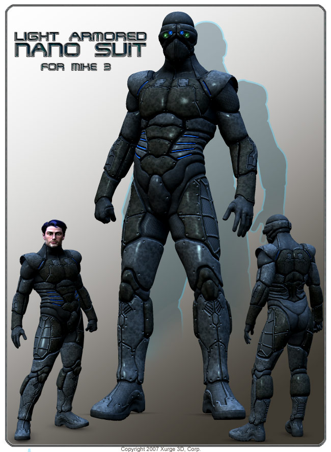 futuristic light armor suit