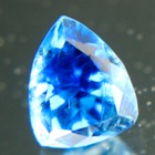 clean faceted blue euclase from zimbabwe in finest blue