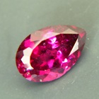 pear rhodolite with certificate 