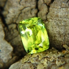 Lime green russian sphene over four carat