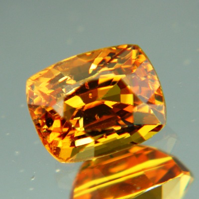 Golden orange yellow Ceylon sapphire
