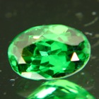 oval green tsavorite grossulare garnet over one carat