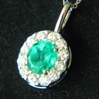certified sandawana emerald in gold and diamonds