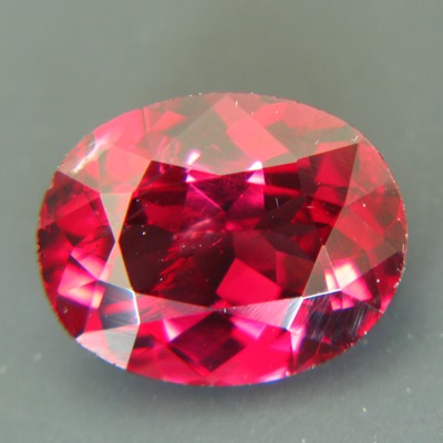 red garnet from kashmir free of treatments, oval