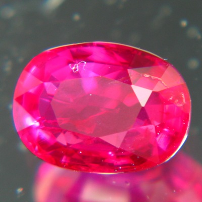 ruby untreated natural and oval