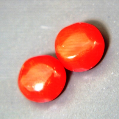 untreated red orange coral from Italy 