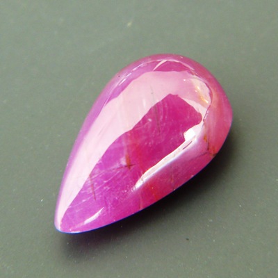 Tanzanian Ruby in pendant shape