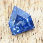 cold sky blue shield cut sapphire from Ceylon, unheated and natural, no window