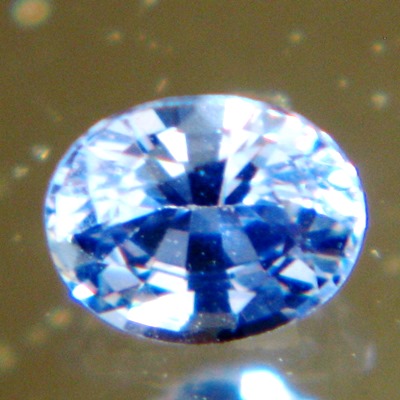 blue Oval Burma sapphire unheated and natural, free of inclusions