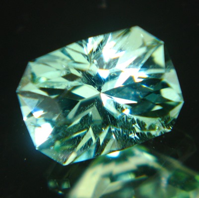 tourmaline free of treatments, princess precision cut, eye-clean over one carat with IGI report