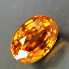local cut unheated golden orange zircon from Sri Lanka in oval