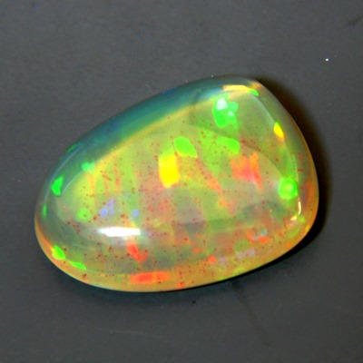 untreated yellow orange welo opal crystal with ribbon play