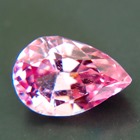 pink spinel from kashmir free of treatments, pear