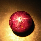 Rose red Indian star Ruby
