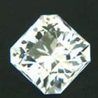 White Ceylon topaz untreated and precision cut in Germany