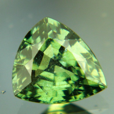 Well saturated green sapphire untreated 