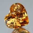 Lively orange yellow African sapphire