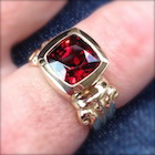 red spinel in local setting