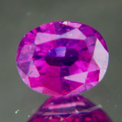 Rich reddish purple Kashmir sapphire