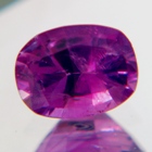 Silky mild pinkish purple Kashmir sapphire