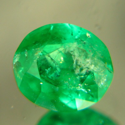 roundish emerald from sandawana