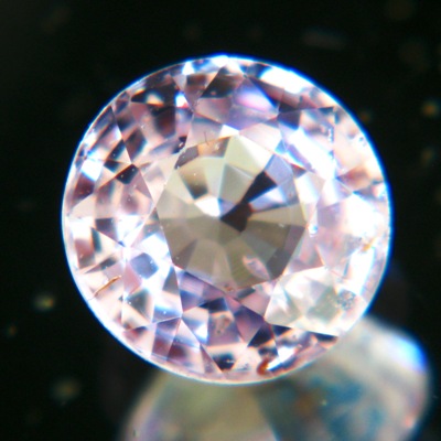 round cut pink Ceylon sapphire untreated