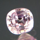 light pink oval cushion cut extra-brilliant sapphire from Ceylon, unheated and natural, no window, I