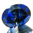 blue sapphire with color zoning
