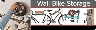 Click here to access all of our various wall mounted bike storage racks including the 1 & 2 bike vertical and horizontal racks, the beautiful oak solo, the Platinum 1 bike adjustable rack, and the Platinum 2 wheel storage rack