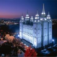 The wondrous LDS temple in Salt Lake City, UT.